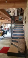 Réalisation d’un escalier en acier et marches bois sur Gujan-Mestras avec son garde-corps en fer forgé webp