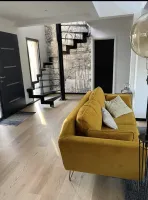 Conception et pose d’un escalier hélicoïdale carré en acier thermolaqué noir à la Teste de Buwebp