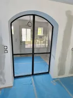 Fabrication sur mesure de porte verrière thermolaqué (6webp