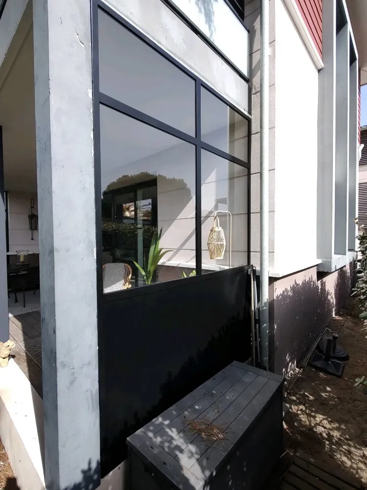 Conception et réalisation de verrières coupe vent sur Audenge (5webp