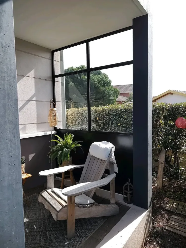 Conception et réalisation de verrières coupe vent sur Audenge (1webp