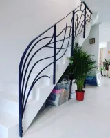 Garde corps en acier forgé sur mesure et thermolaqué à Gujan Mestras (webp