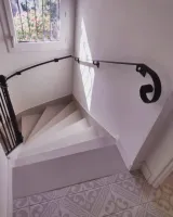 Garde corps et main courante fabriqué sur mesure en acier forgé au Teich (5webp