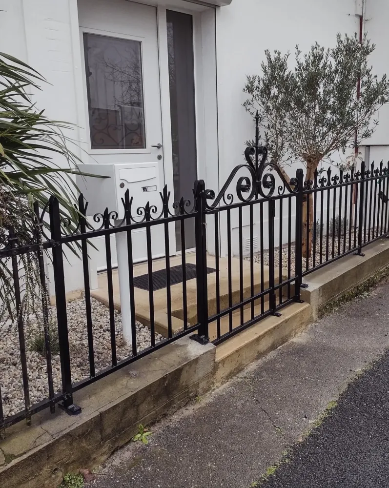 Conception de grilles en acier avec volutes ( (4)