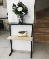 Fabrication sur mesure d'une console en acier et bois (2)